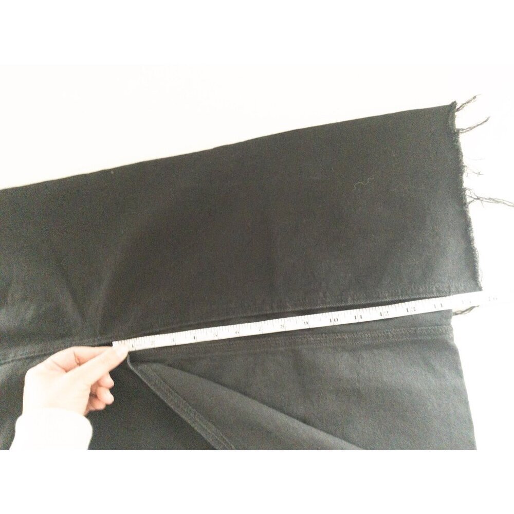 Happily Grey High-Waisted Black Denim Maxi Skirt With Raw Hem Size 25 Cotton Ble - Picture 6 of 9